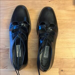 MaxMara black leather shoes
